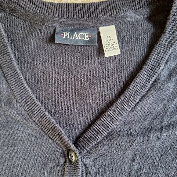 French Toast Navy Blue Kids Cardigan Set - Picture 2 of 8